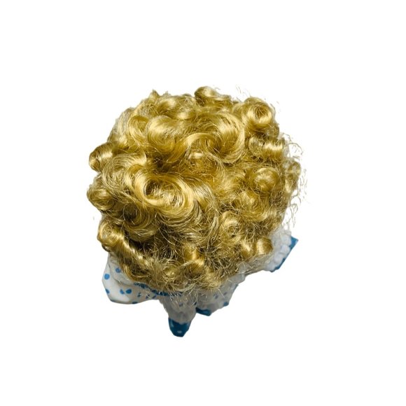 Designs by Yoko Porcelain Doll Blue Polka Dot Dress Girl 16" State Fair Edition - Picture 9 of 11